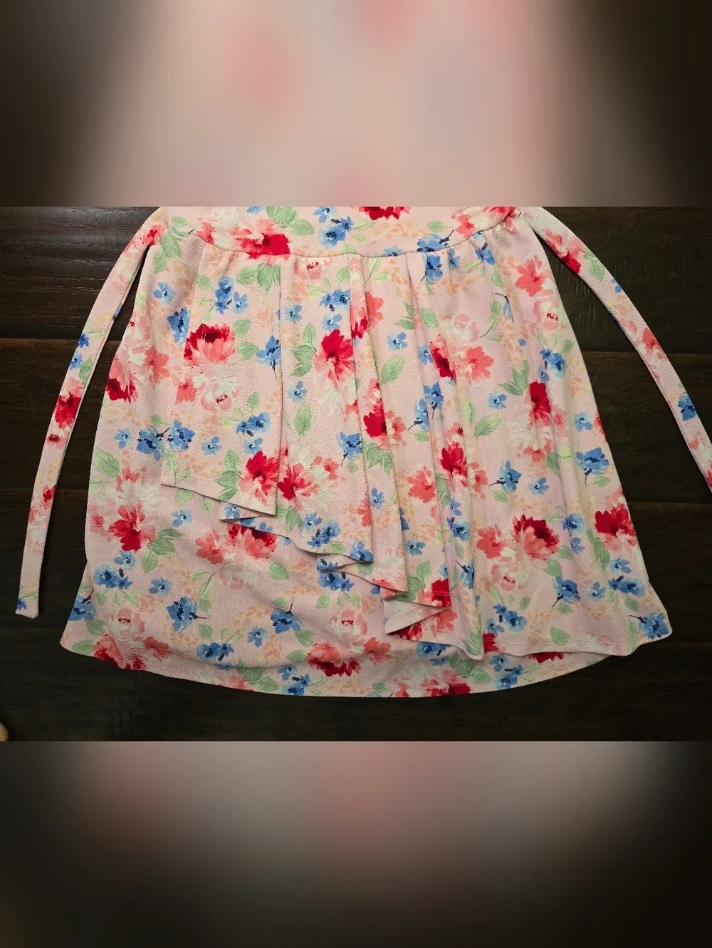 Wonder Nation Girls Pink Floral Sleeveless Special Occasion Dress Size 12